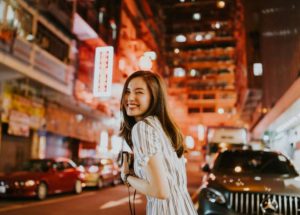 晚上的浪漫夜景