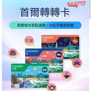 首爾轉轉卡包含景點