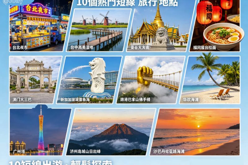 2026短線旅行推介｜10個短線旅行地點&費用整理